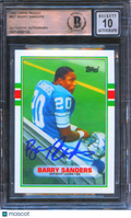 Barry Sanders 1989 Topps Traded Auto Autograph RC Rookie Detroit Lions