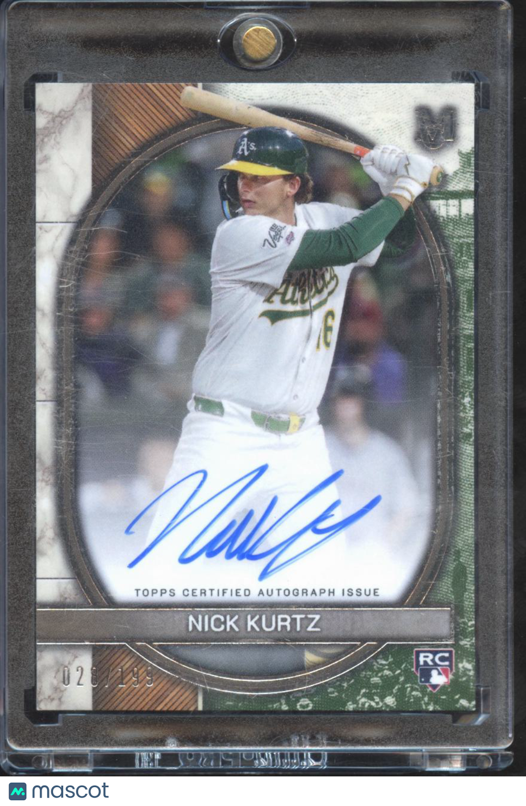Nick Kurtz 2025 Museum Collection Auto Autograph RC Rookie Athletics 28/199