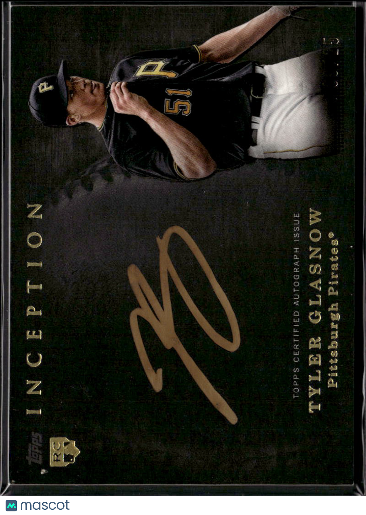 Tyler Glasnow 2017 Topps Inception Auto Autograph RC 9/25 Pittsburgh Pirates