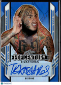 6ix9ine 2021 Leaf Pop Century Rapper Auto Autograph Blue 5/25