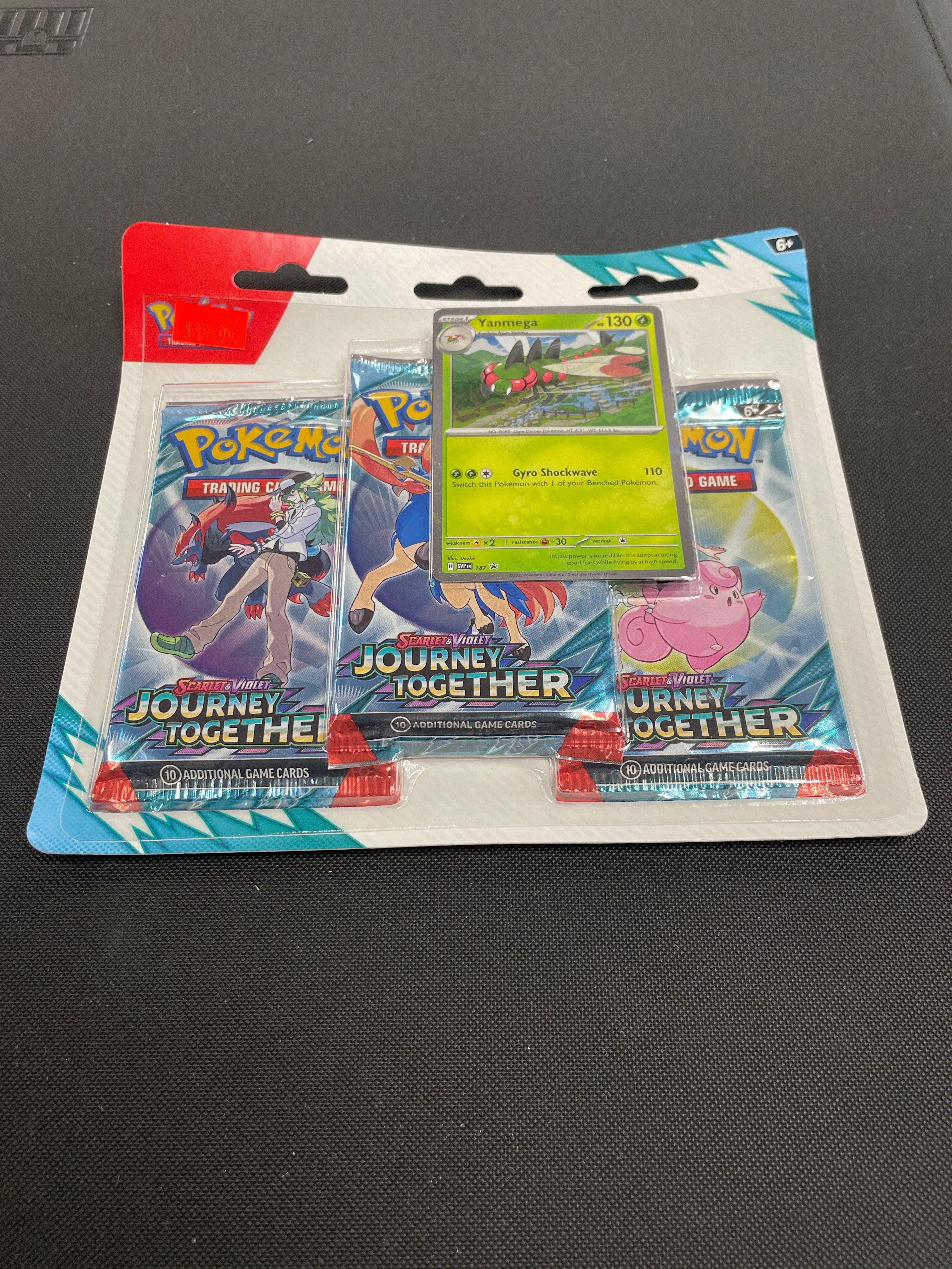 Journey Together 3-Pack Blister (Yanmega/Scrafty)