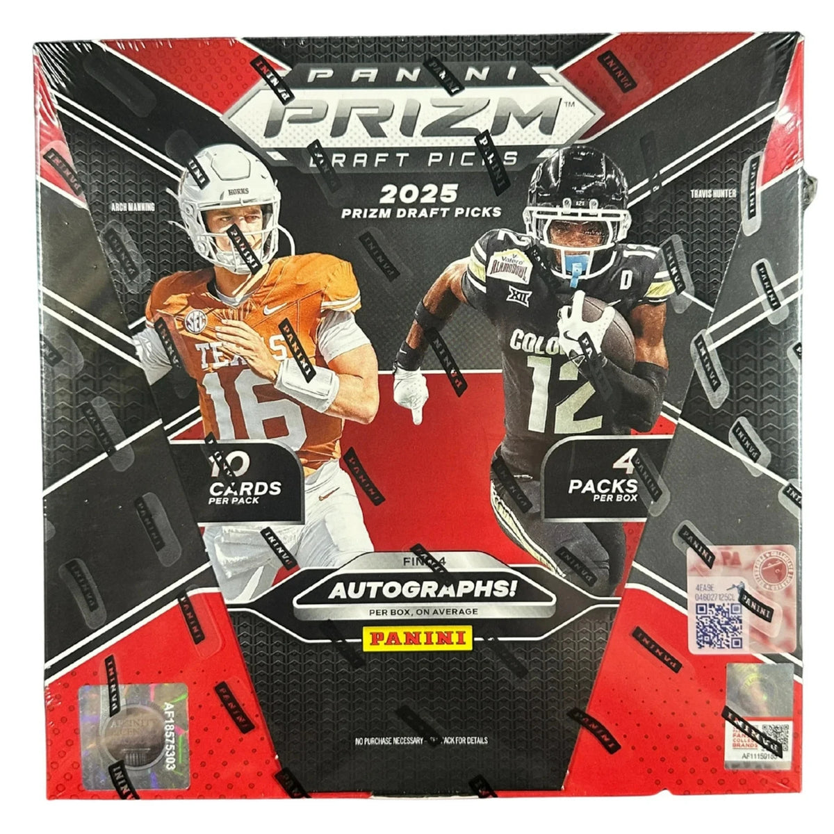 Panini 2025 Prizm Draft Picks Collegiate Football Hobby Box