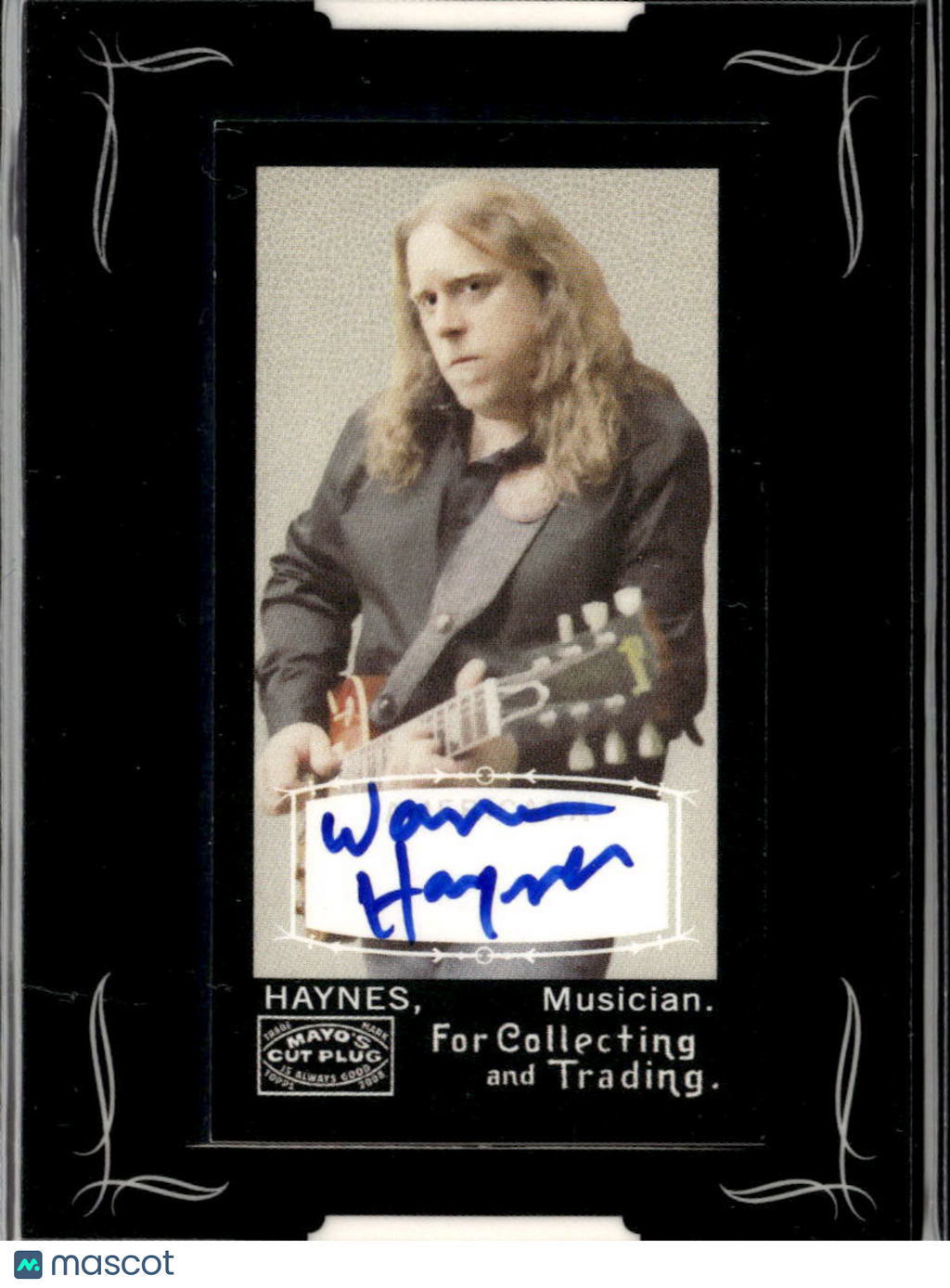 Warren Haynes 2008 Topps Mayo's Cut Plug Auto Autograph The Allman Brothe's