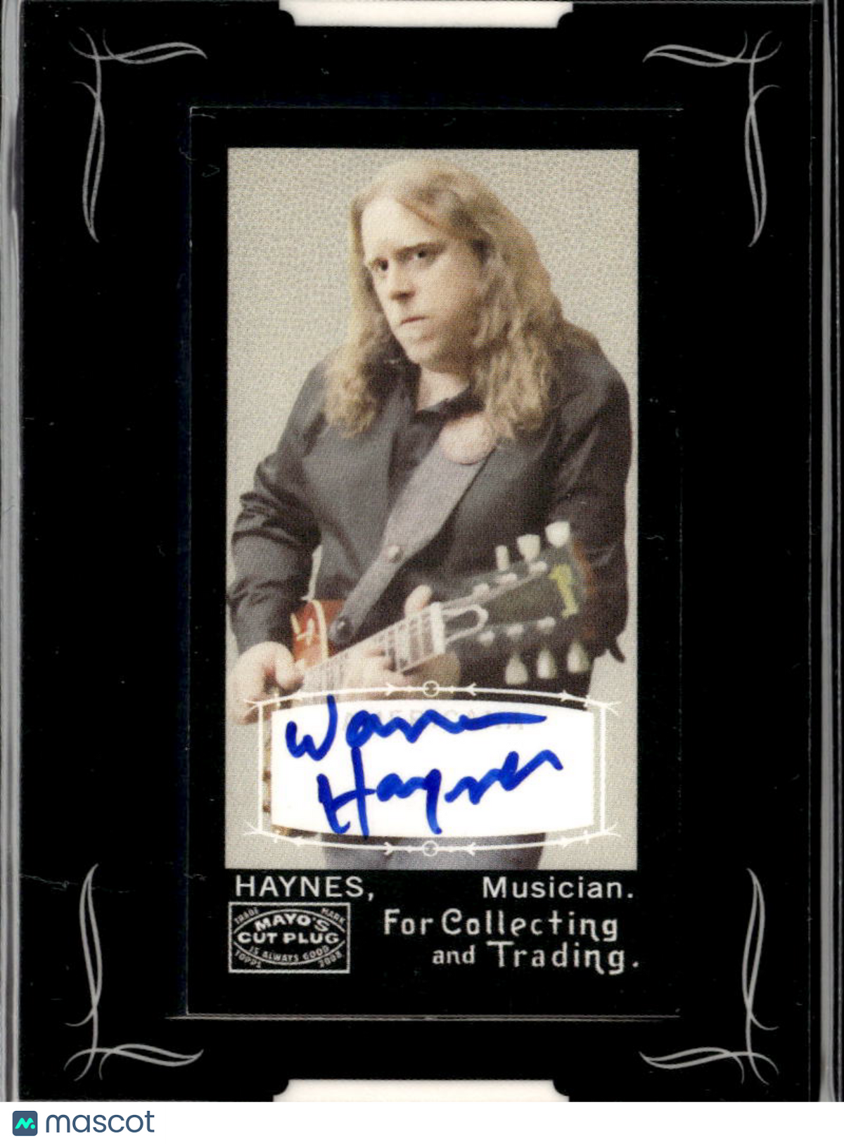 Warren Haynes 2008 Topps Mayo's Cut Plug Auto Autograph The Allman Brothe's