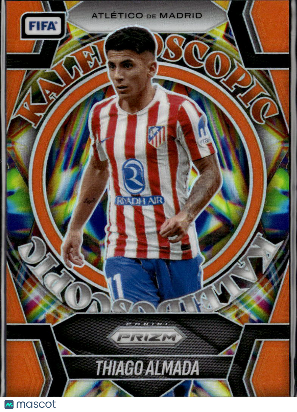Thiago Almada 2025 Prizm FIFA Kaleidoscpic Orange 21/25 Atlético de Madrid