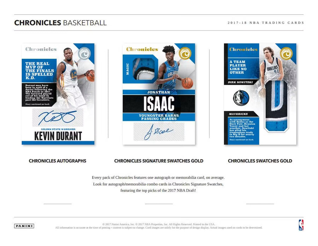 2017-18 Panini Chronicles Basketball Hobby Box