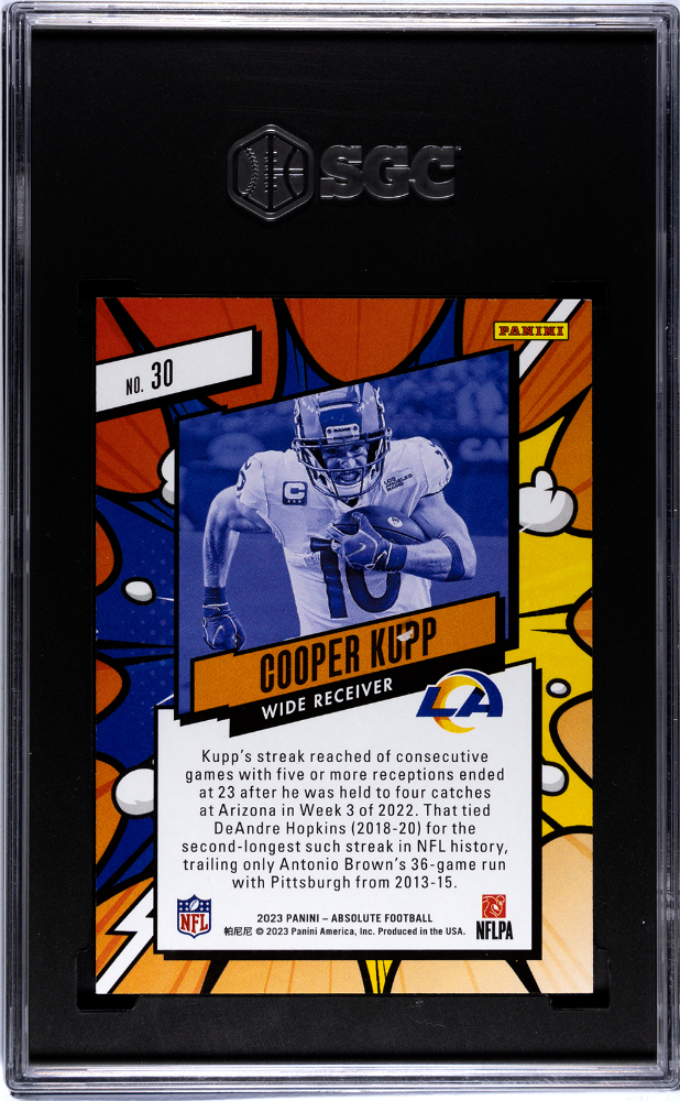 Cooper Kupp 2023 Absolute Explosive SSP CASE HIT Los Angeles Rams SGC 9.5