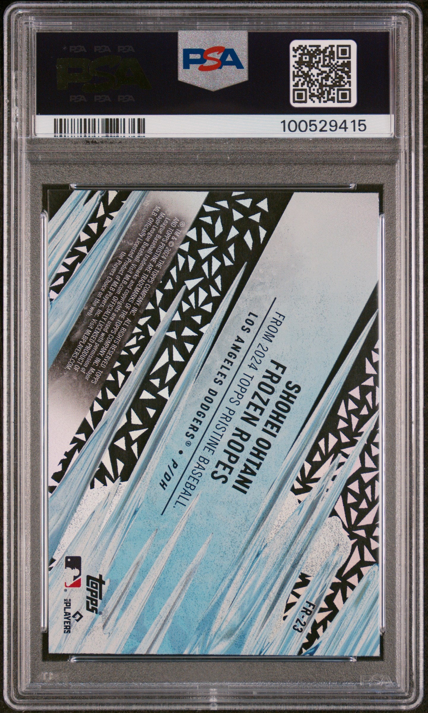 Shohei Ohtani 2024 Topps Pristine Frozen Ropes Los Angeles Dodgers #FR23 PSA 10