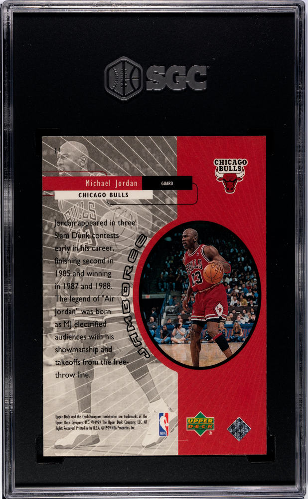 Michael Jordan 1999-00 Upper Deck Jamboree Chicago Bulls #J1 SGC 9