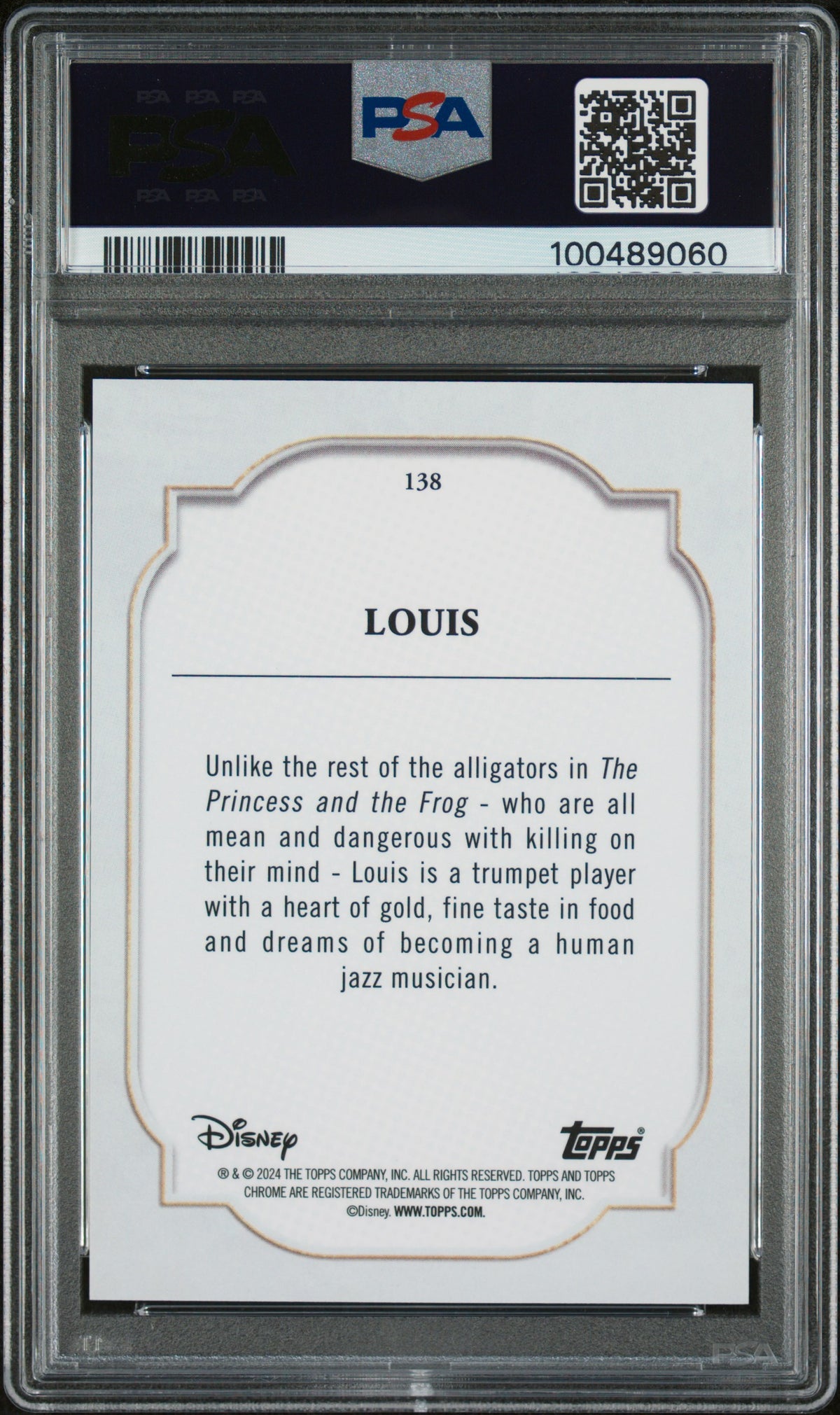 Louis 2024 Topps Chrome Disney Orange Refractor 14/25 #138 PSA 9