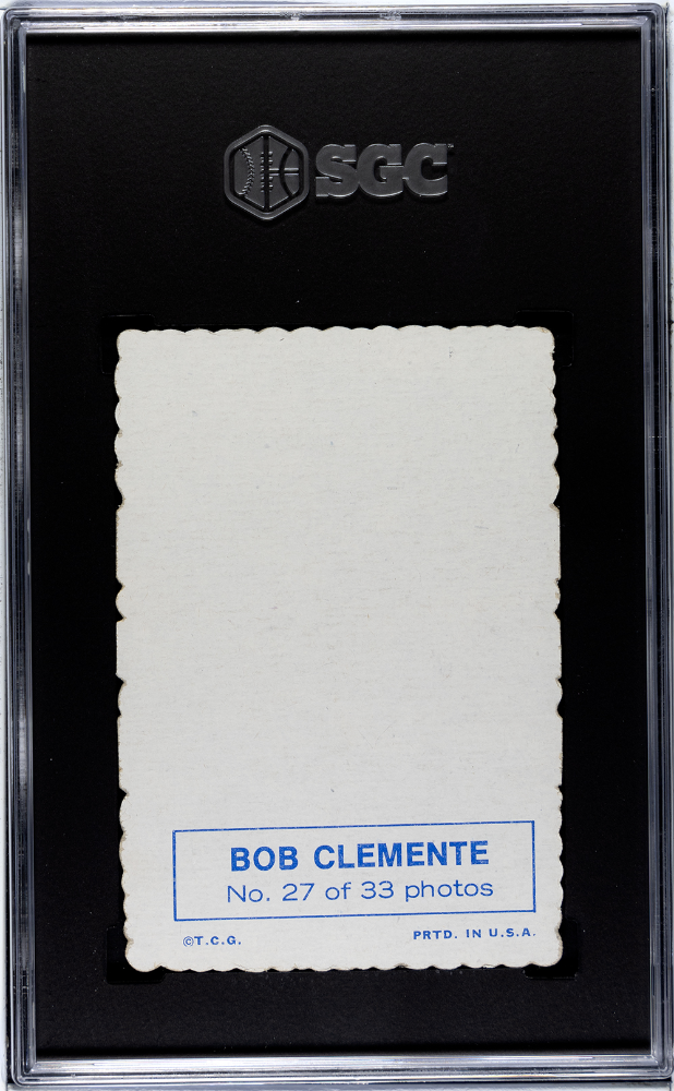 Bob Clemente 1969 Topps Deckle Edge #27 Pittsburgh Pirates SGC 3.5