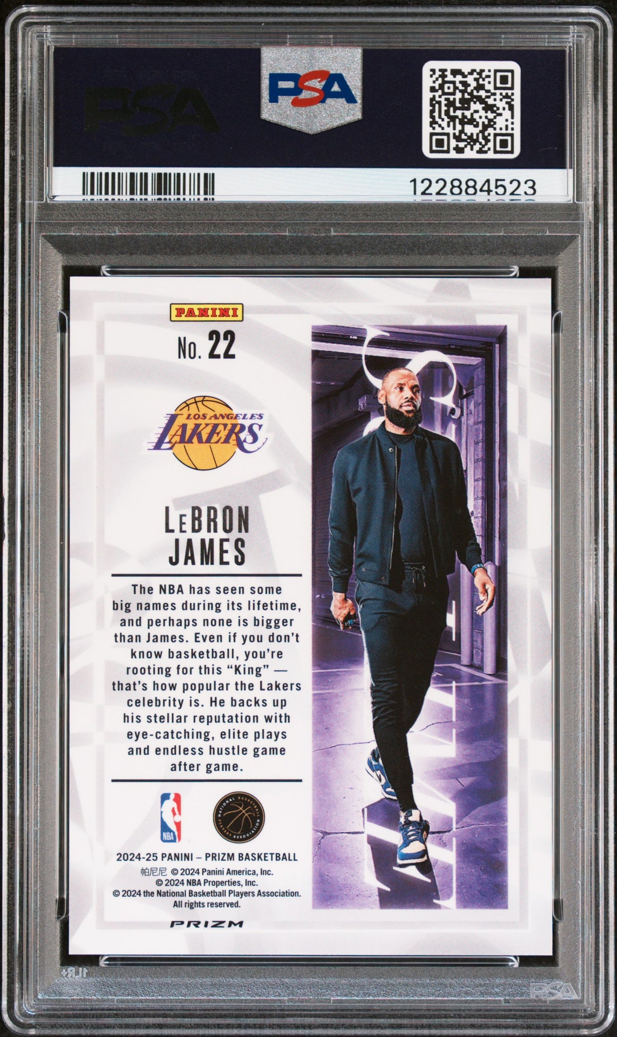 LeBron James 2024-25 Prizm Sublime CASE HIT Los Angeles Lakers #22 PSA 9