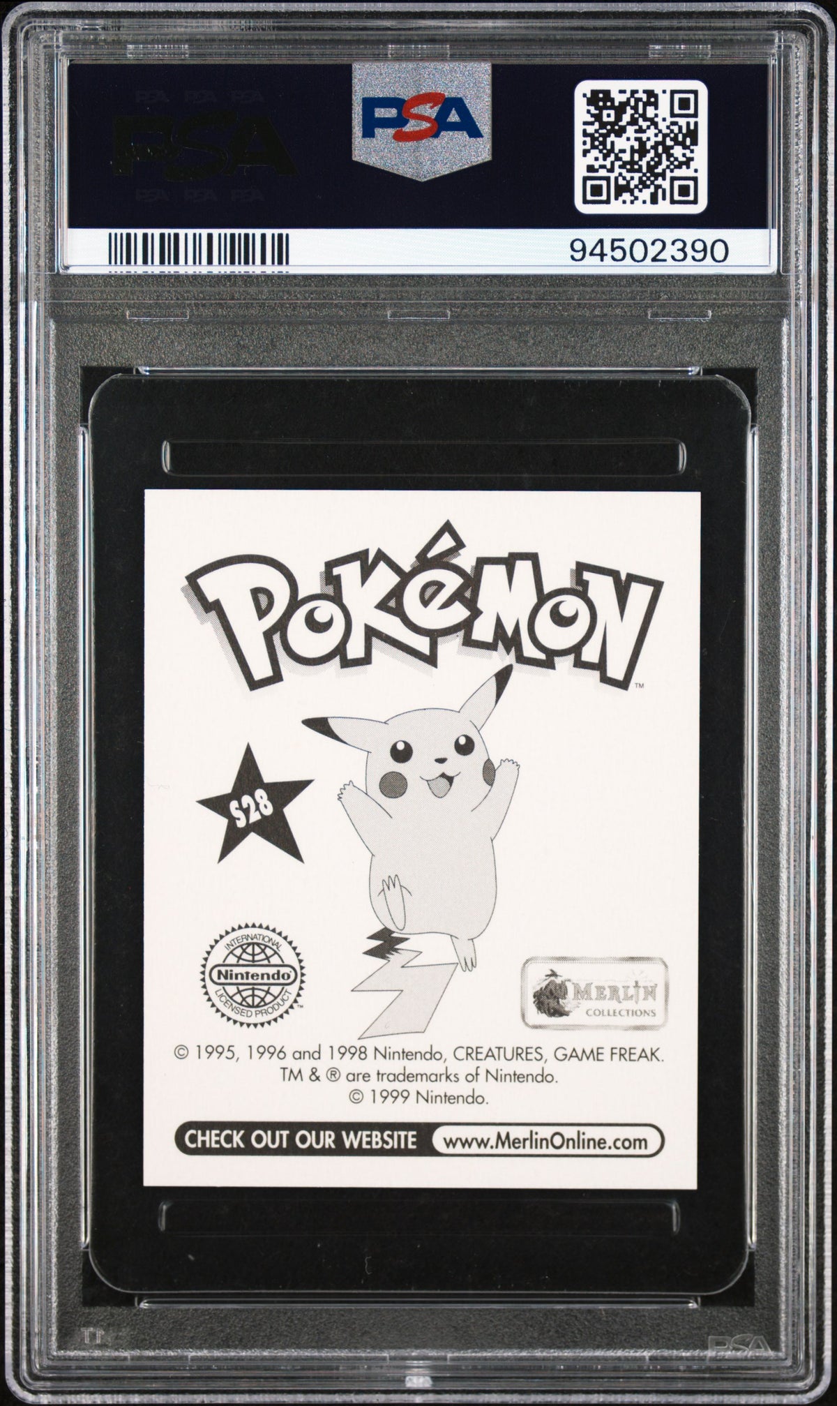 Misty 1999 Merlin Pokemon Prism #S28 PSA 9