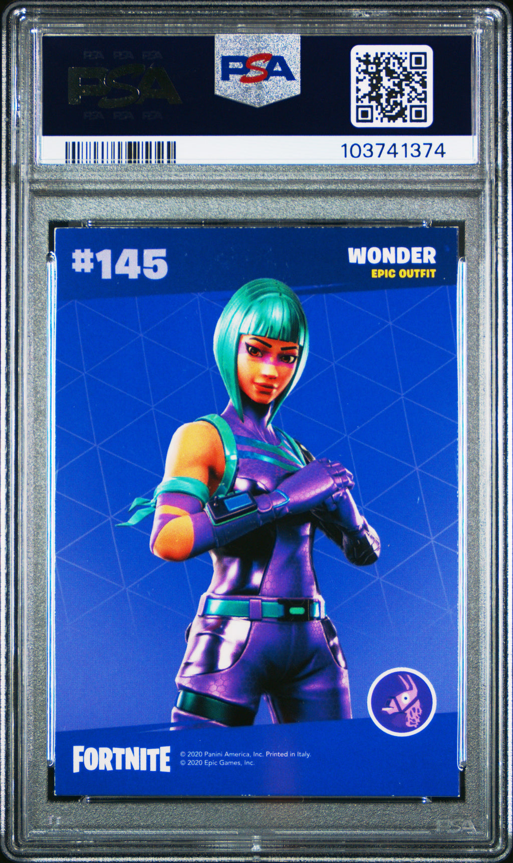 Wonder 2020 Panini Fortnite Italy Optichrome #145 PSA 4
