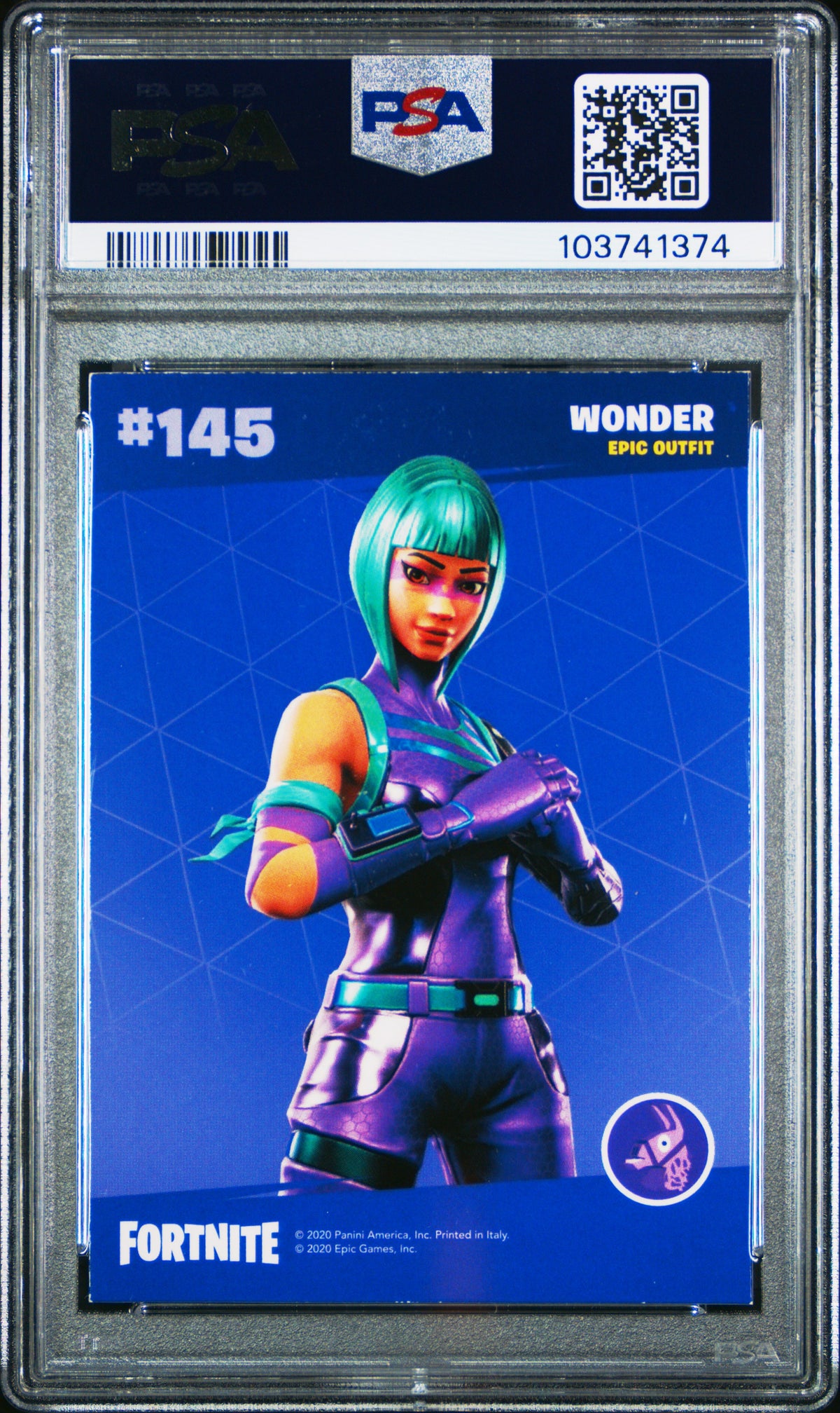 Wonder 2020 Panini Fortnite Italy Optichrome #145 PSA 4