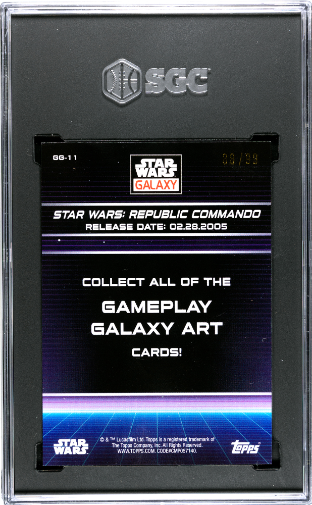 Republic Commando 2022 Topps Chrome Star Wars Galaxy Green 88/99 SGC 9