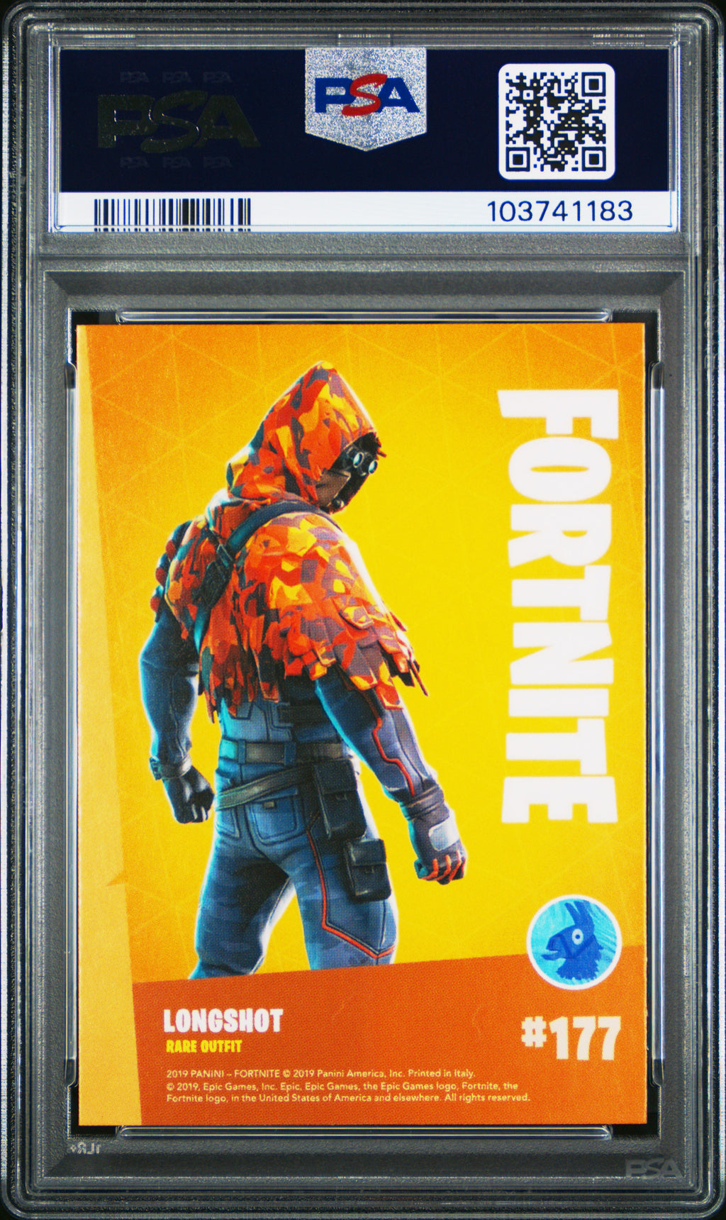 Longshot 2019 Panini Fortnite Italy #177 PSA 8