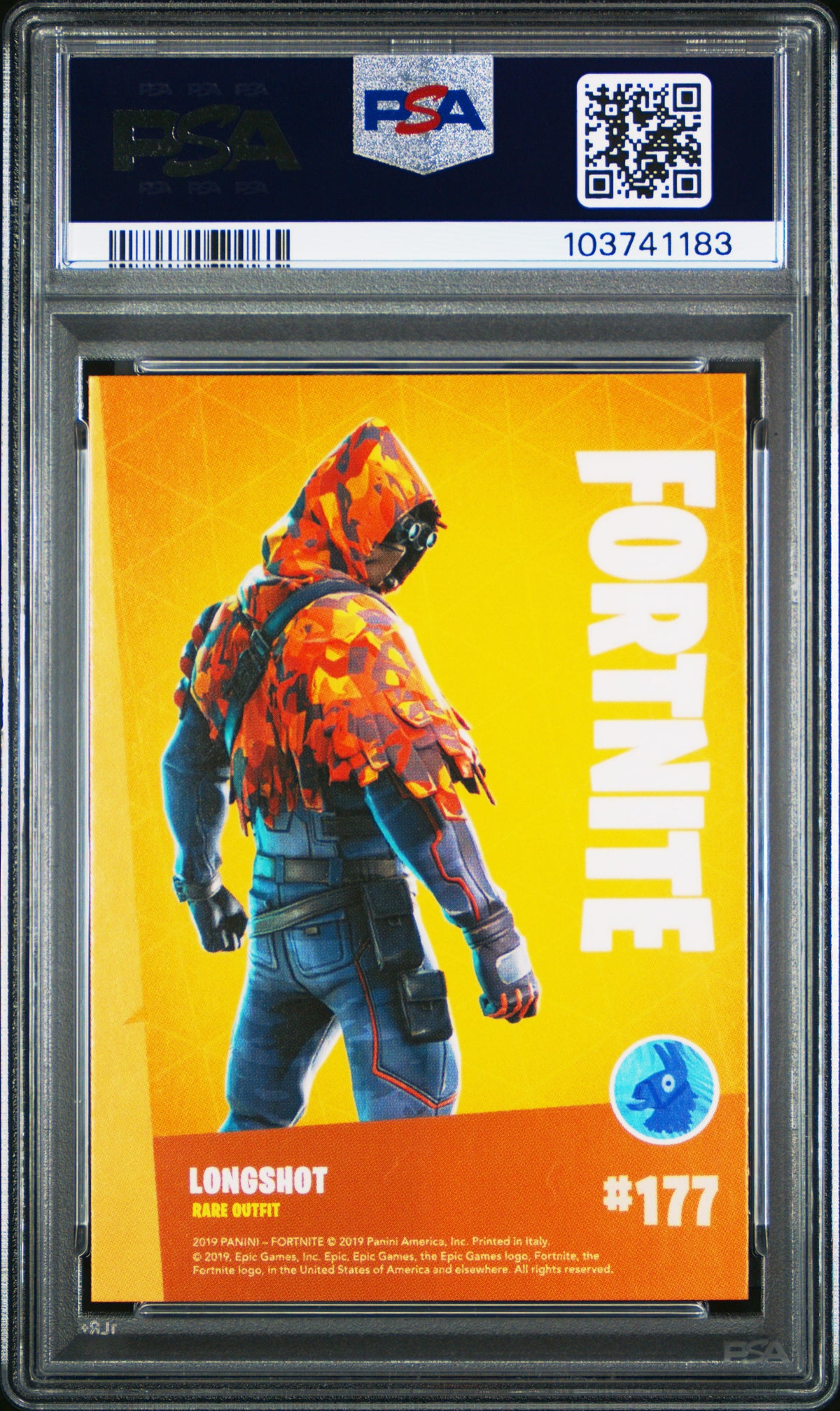Longshot 2019 Panini Fortnite Italy #177 PSA 8
