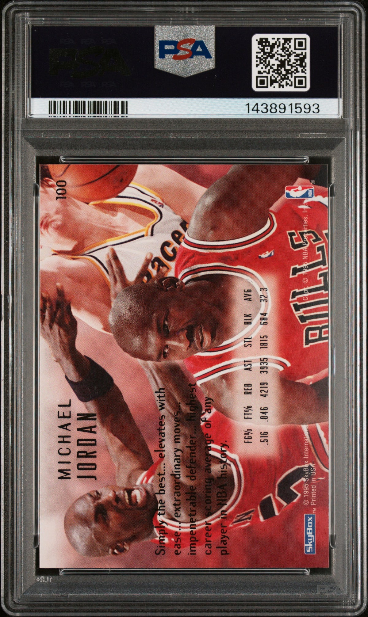 Michael Jordan 1994 Emotion E-Motion Chicago Bulls #100 PSA 9