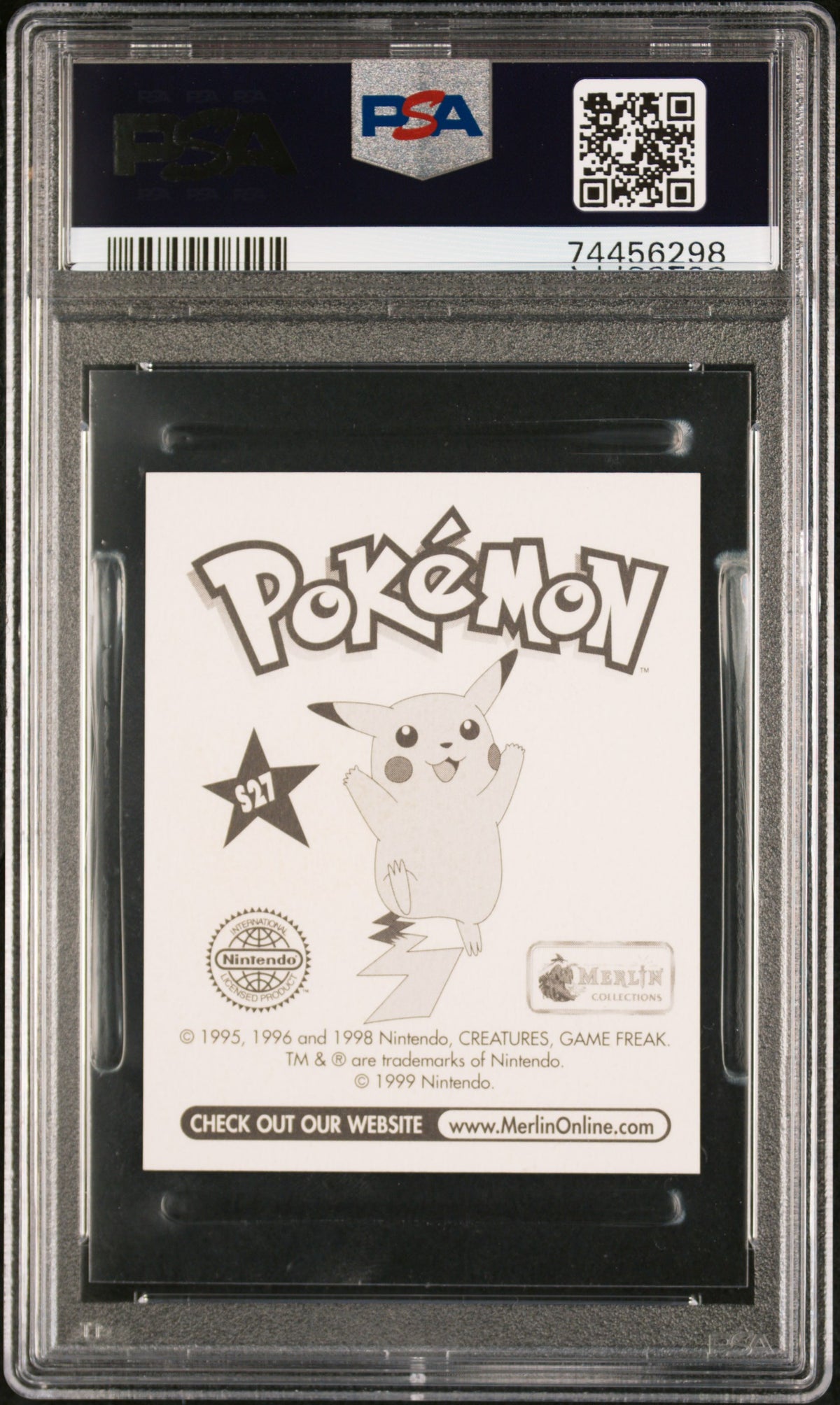 Brock 1999 Merlin Pokemon Prism #S27 PSA 10