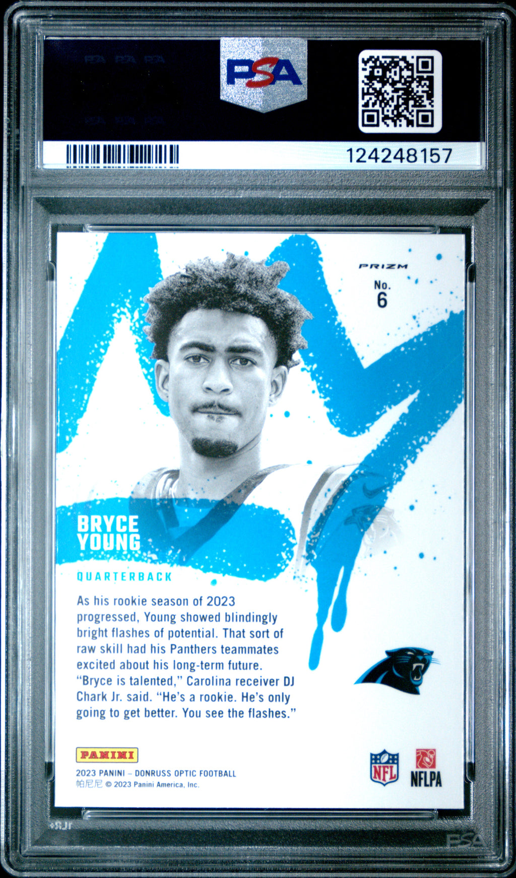 Bryce Young 2023 Optic Rookie Kings SSP CASE HIT RC Carolina Panthers PSA 10
