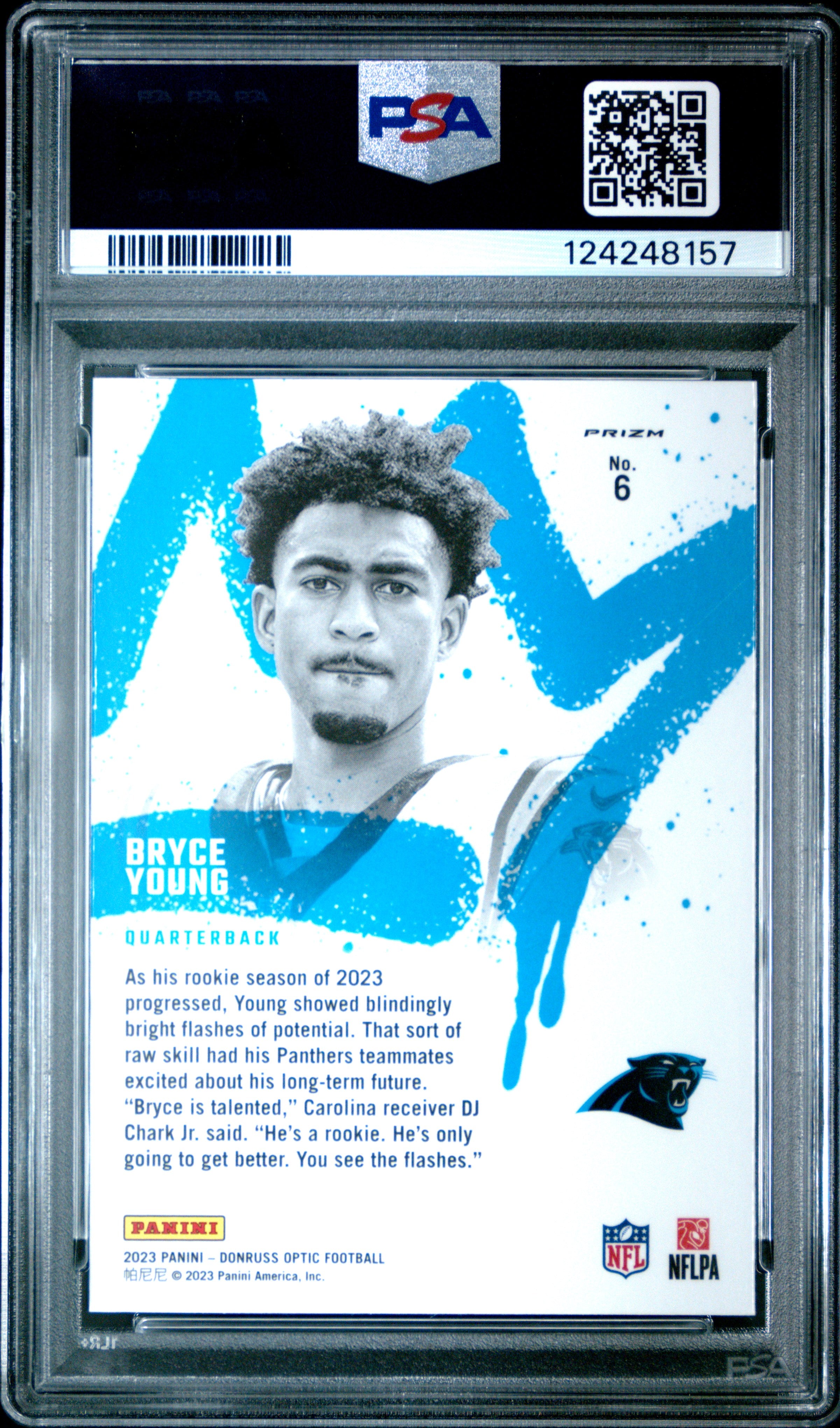 Bryce Young 2023 Optic Rookie Kings SSP CASE HIT RC Carolina Panthers PSA 10