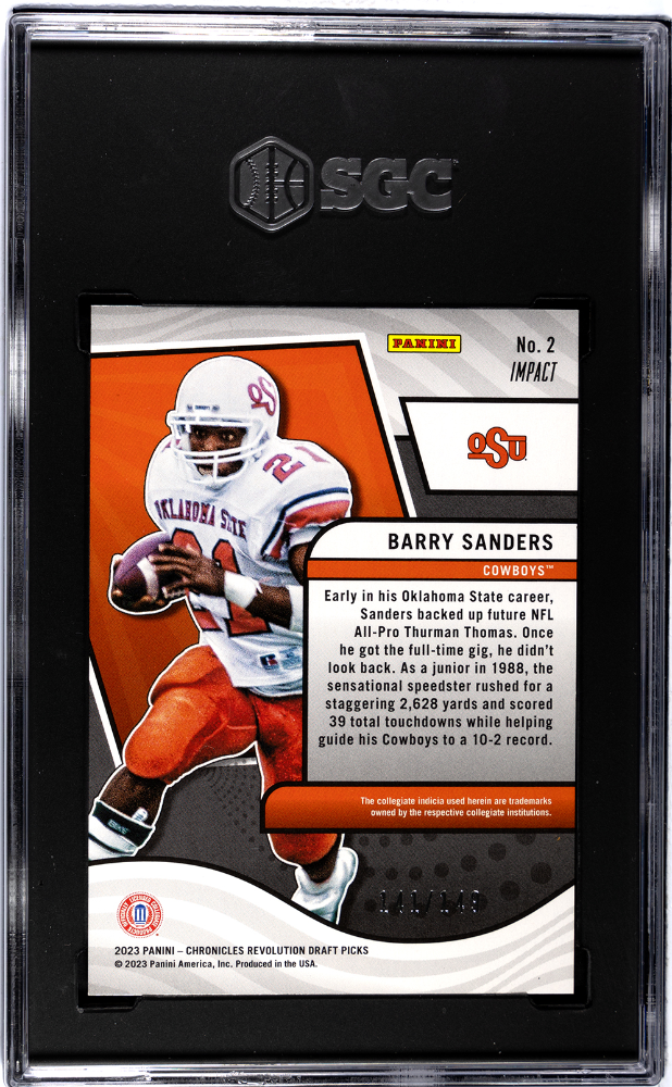 Barry Sanders 2023 Revolution Impact Oklahoma State OSU 141/149 SGC 9