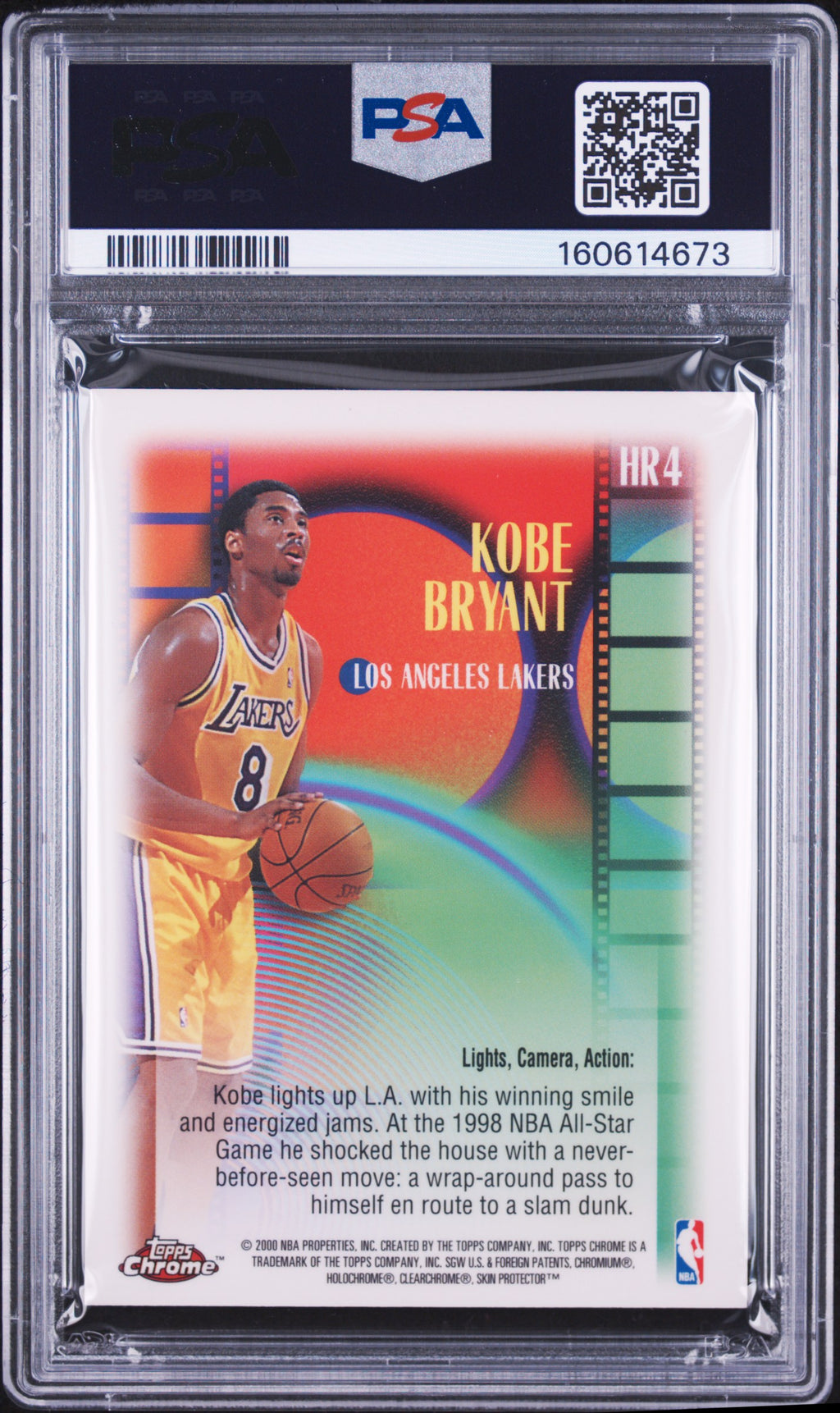 Kobe Bryant 1999-00 Topps Chrome Highlight Reels Los Angeles Lakers #HR4 PSA 5