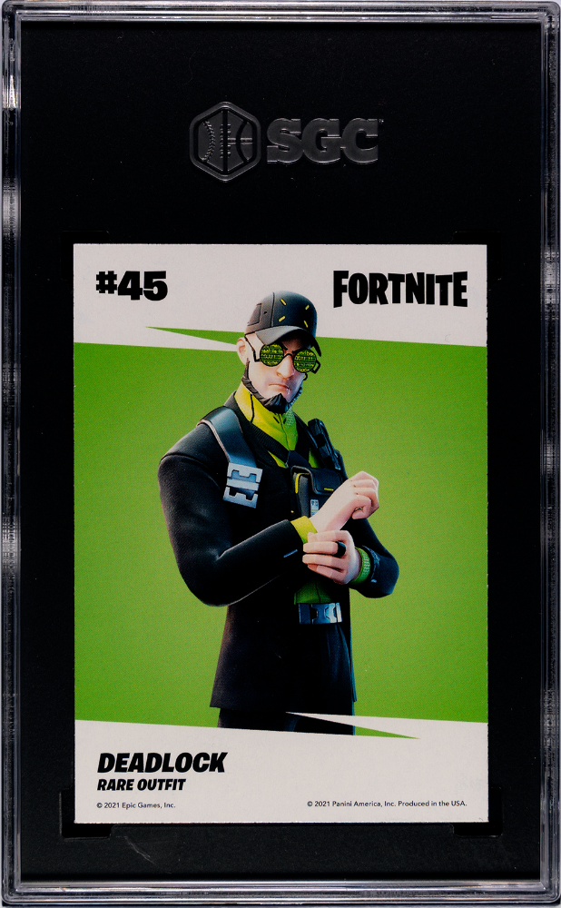 Deadlock 2021 Panini Fortnite Series 3 Cracked Ice #45 SGC 10