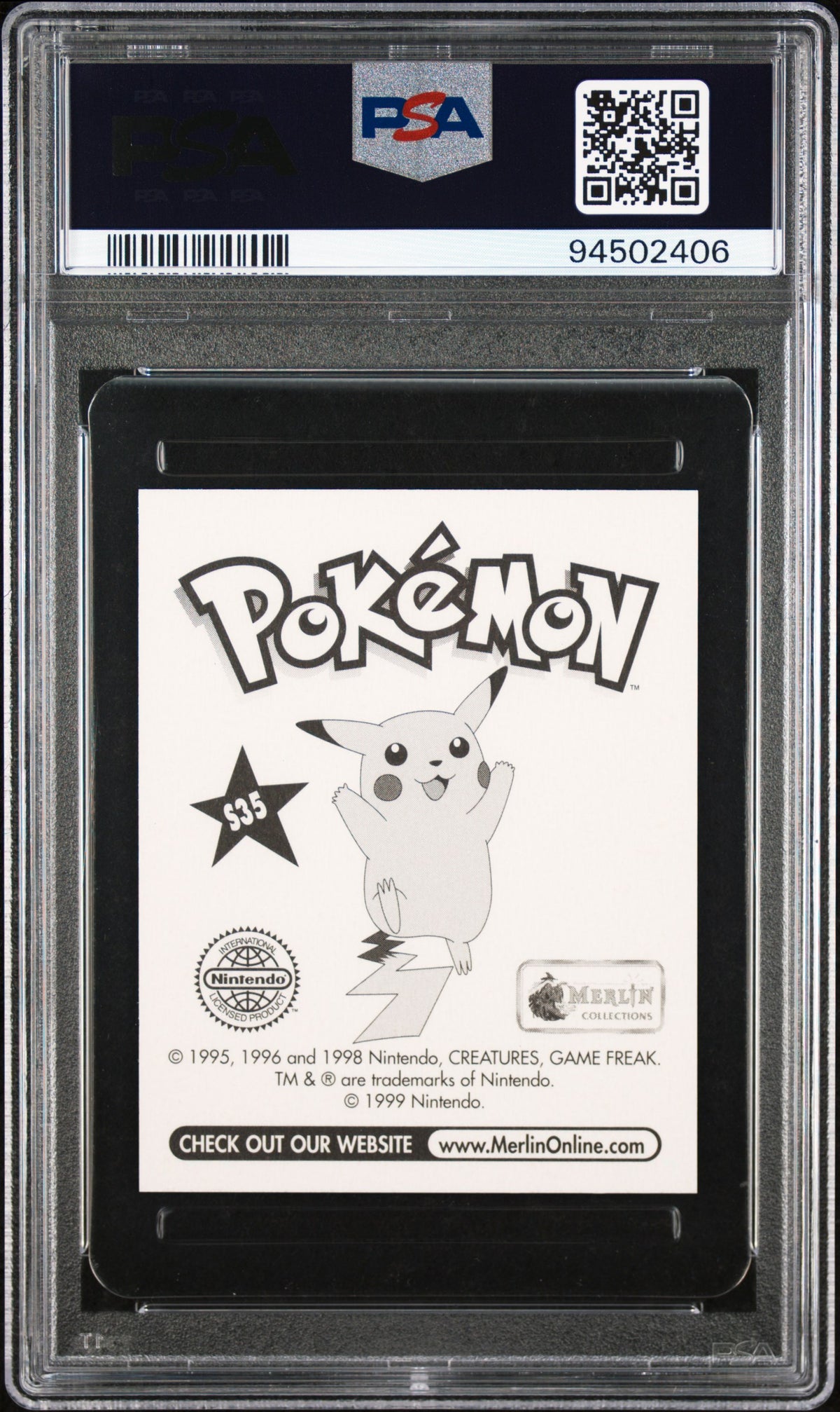 Jessie 1999 Merlin Pokemon Prism #S35 PSA 8