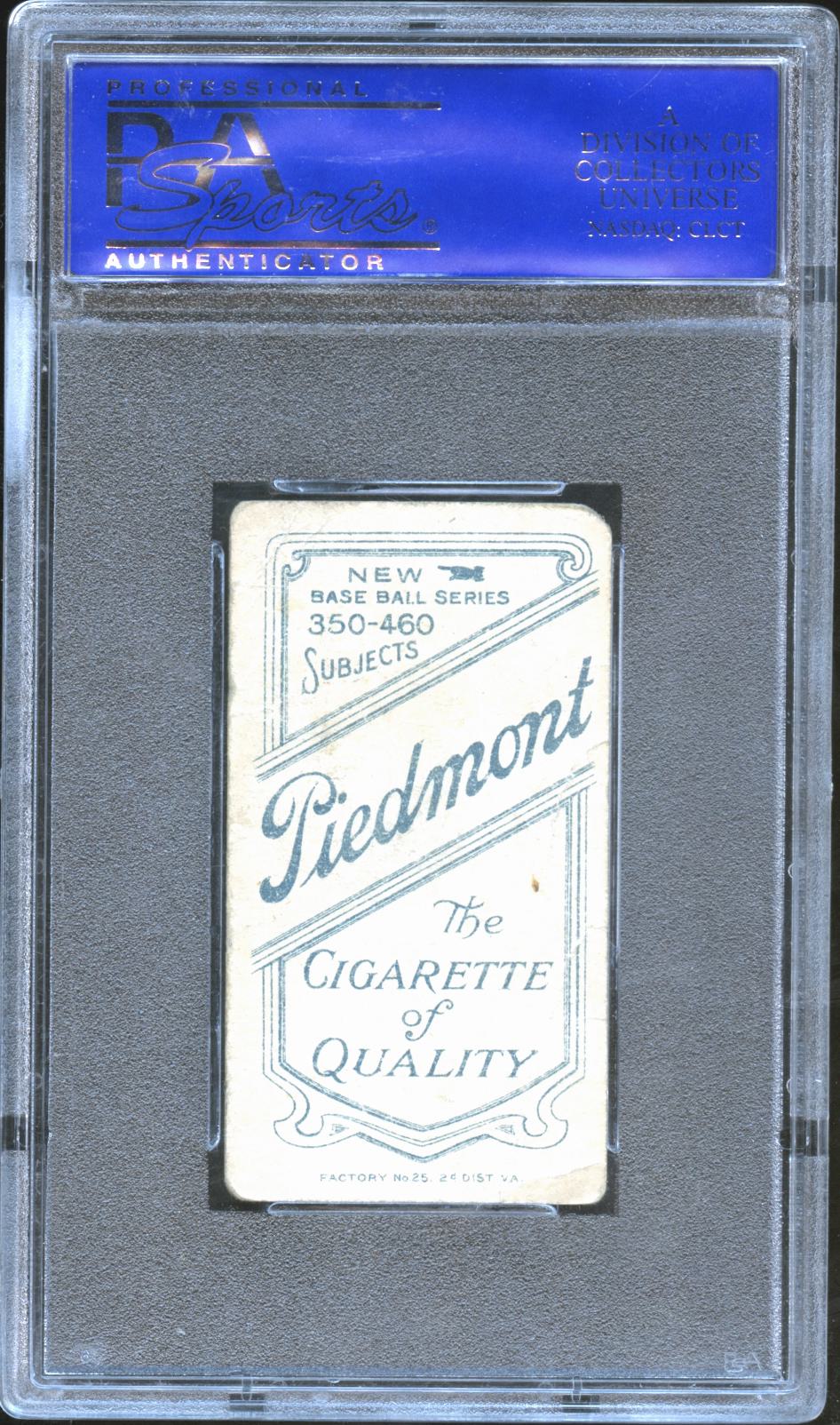 Germany Schaefer T206 Card Washington Senators PSA 1