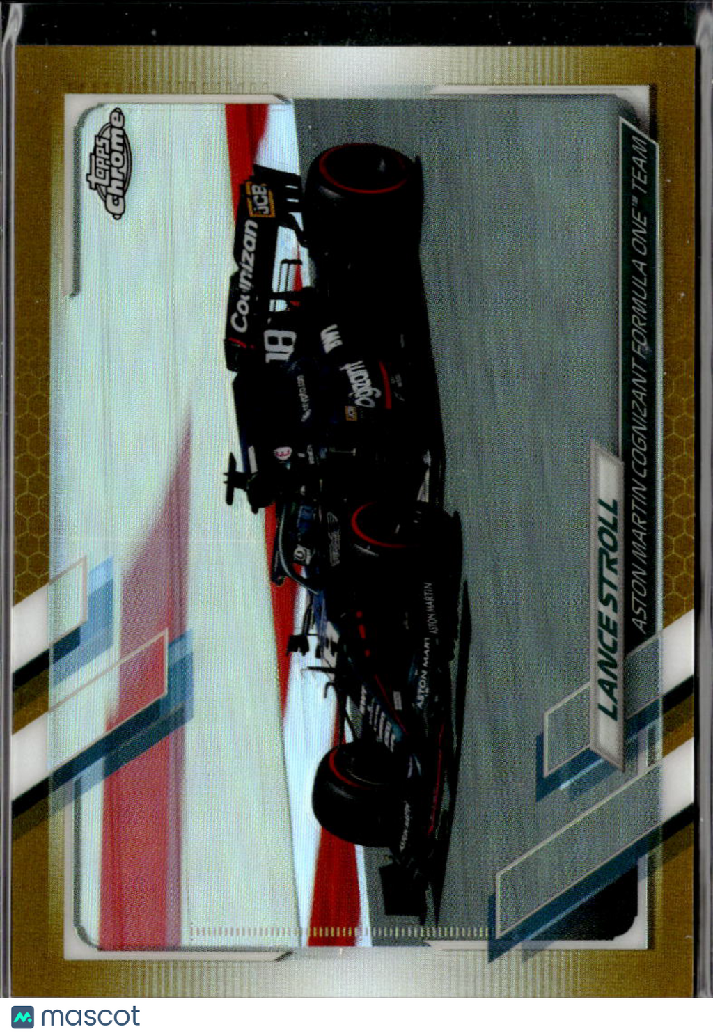 Lance Stroll 2021 Topps Chrome Formula 1 Gold Refractor /50 Aston Martin