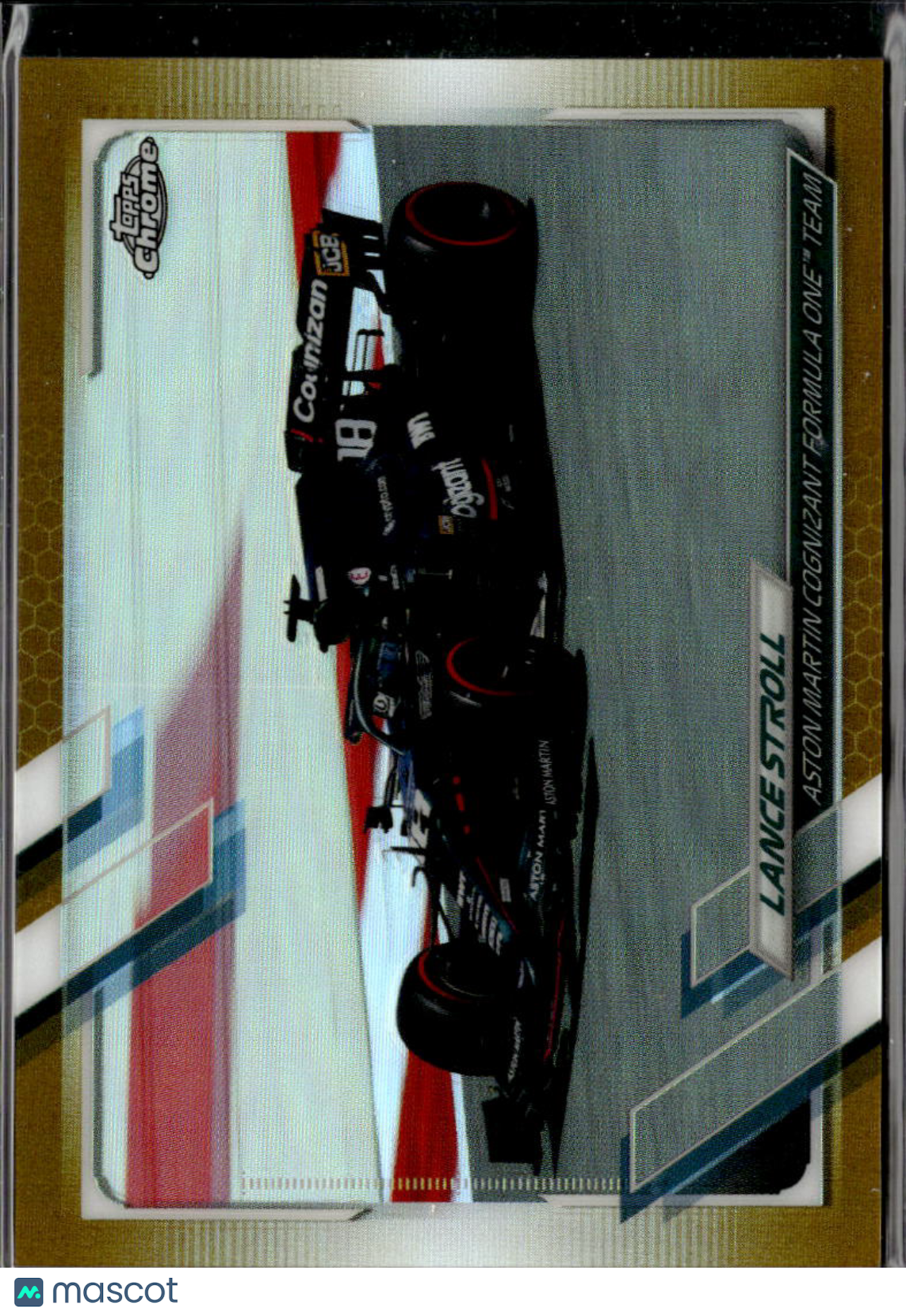 Lance Stroll 2021 Topps Chrome Formula 1 Gold Refractor /50 Aston Martin