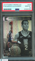 Shai Gilgeous-Alexander 2018-19 Essentials Rookie RC OKC Thunder #216 PSA 10