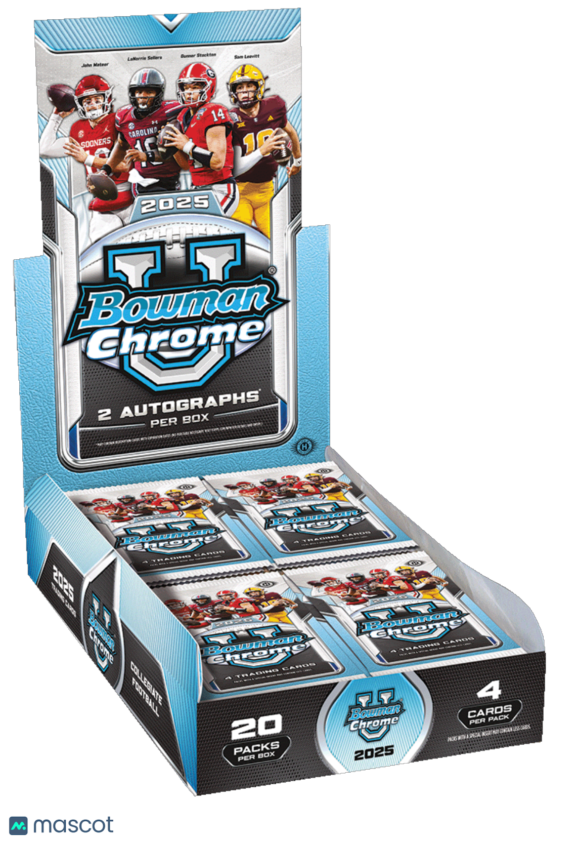 2025 Bowman University Chrome Football Hobby Box