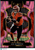 Joe Burrow 2025 Select Pink Shock Prizm Cincinnati Bengals