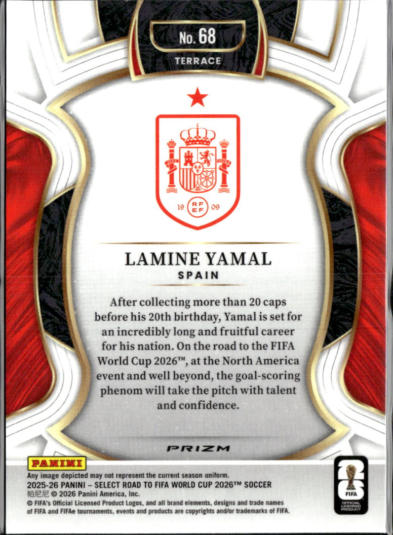 Lamine Yamal 2025-26 Select Road to FIFA World Cup Purple Mojo Spain