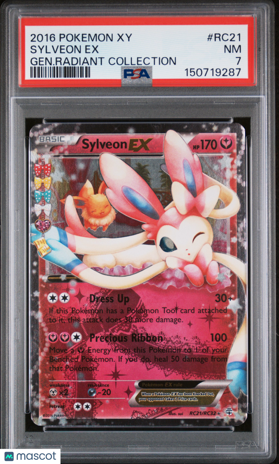 Sylveon EX 2016 Pokemon Xy Generations Radiant Collection PSA 7 #RC21
