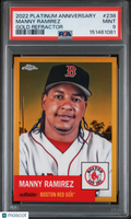 Manny Ramirez 2022 Topps Chrome Platinum GOLD Refractor Red Sox 36/50 PSA 9