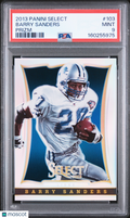 Barry Sanders 2013 Select Silver Prizm 1st Year Detroit Lions #103 PSA 9