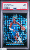 Jalen Williams 2023-24 Mosaic Genesis Prizm SSP Oklahoma City Thunder #41 PSA 9