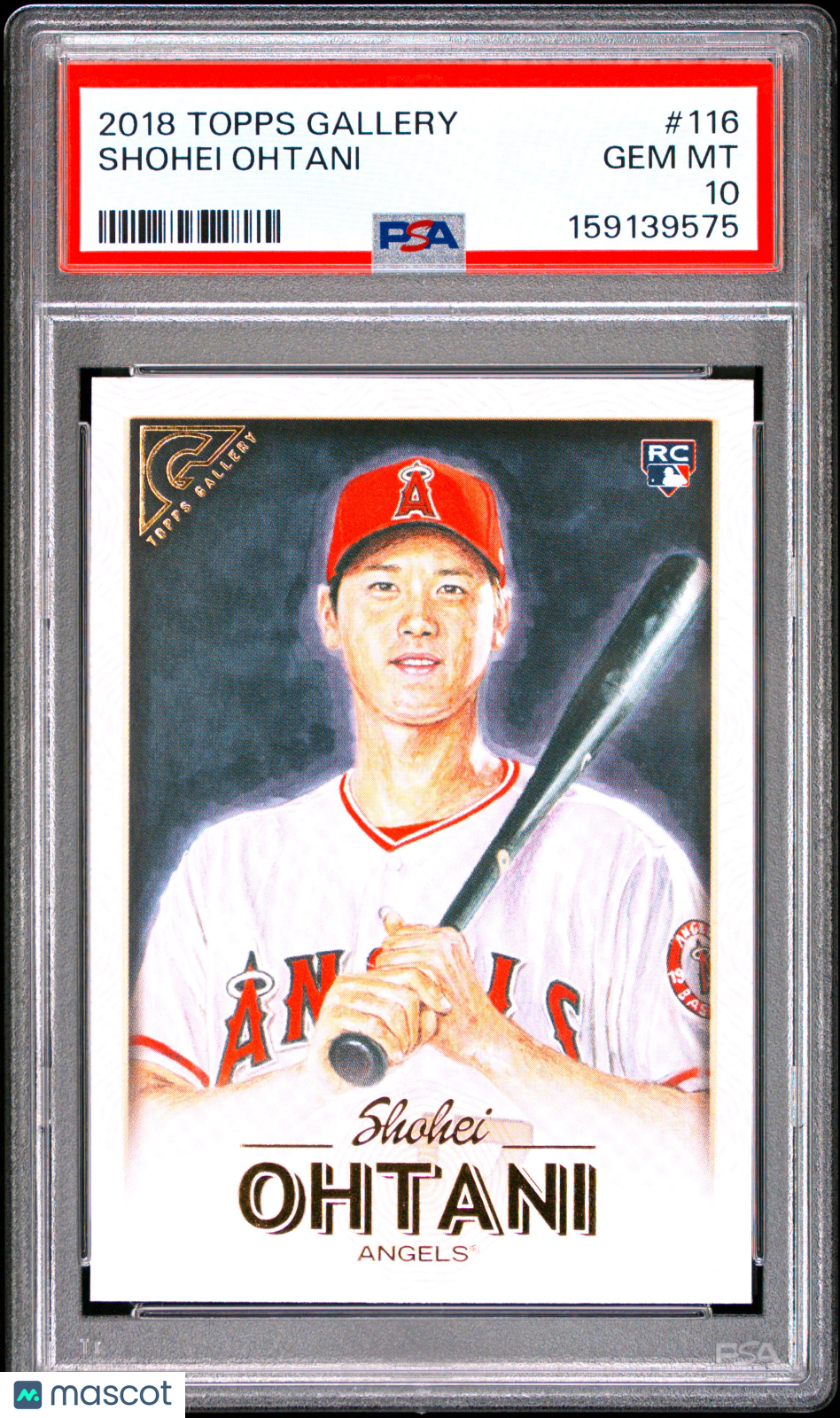 Shohei Ohtani 2018 Topps Gallery Rookie RC Los Angeles Angels #116 PSA 10