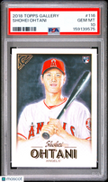 Shohei Ohtani 2018 Topps Gallery Rookie RC Los Angeles Angels #116 PSA 10