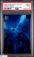 Art Of Naboo Naboo Abyss 2024 Topps Chrome Star Wars Galaxy Prism 34/75 PSA 9