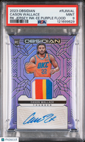 Cason Wallace 2023-24 Obsidian Auto Autograph Patch RC OKC Thunder 41/49 PSA 9