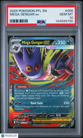 Mega Gengar EX 2025 Pokemon PFL EN-Phantasmal Flames PSA 10 #056