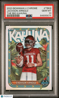 Jackson Arnold 2023 Bowman Chrome The Big Kahuna SSP CASE HIT RC Sooners PSA 10