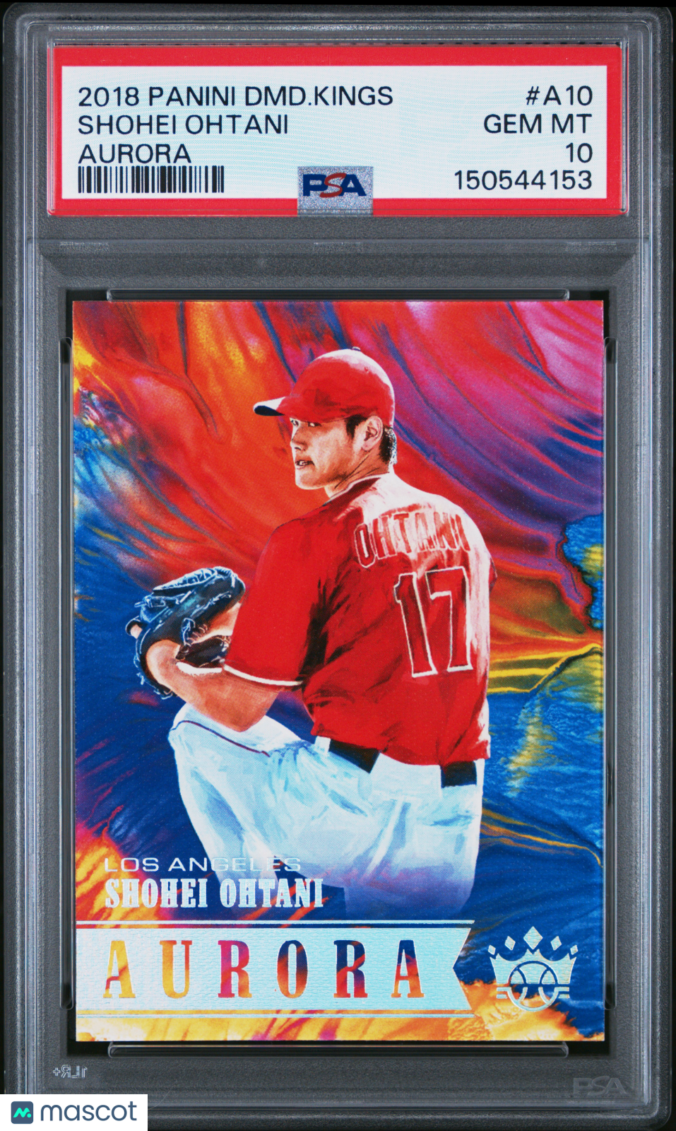 Shohei Ohtani 2018 Diamond Kings Aurora Rookie RC Los Angeles Angels #A10 PSA 10