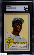 Orestes Minoso 1952 Topps Rookie RC Chicago White Sox #195 SGC 5
