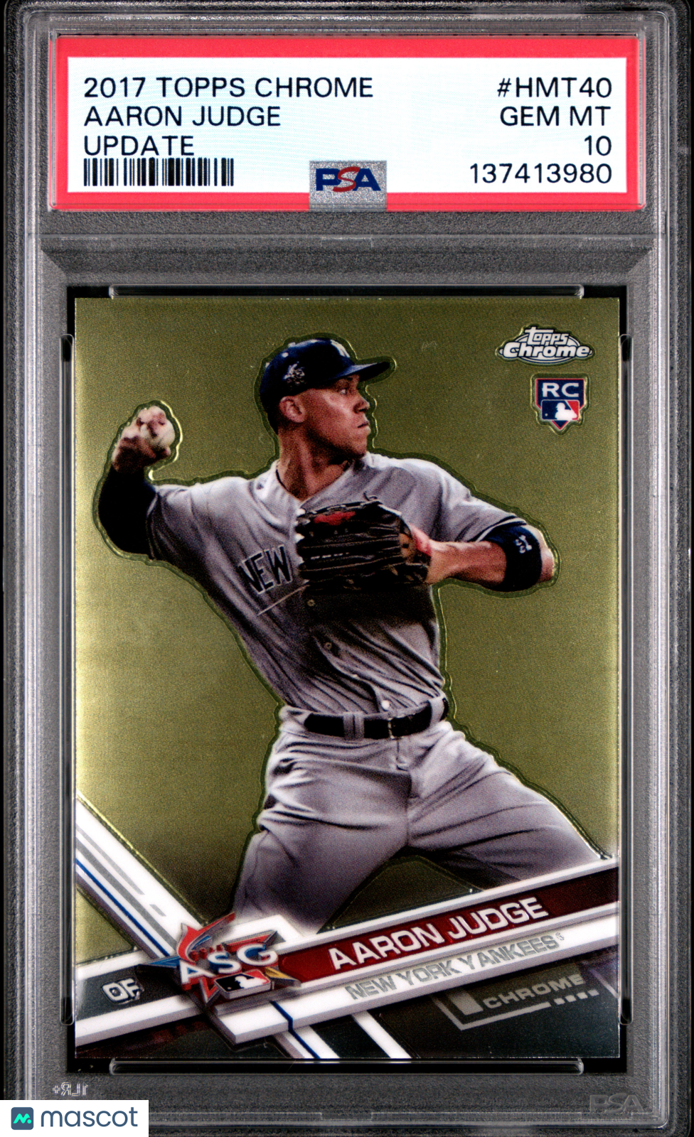 Aaron Judge 2017 Topps Chrome Update Rookie RC New York Yankees #40 PSA 10